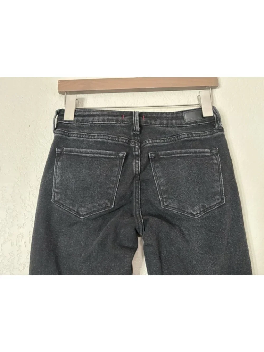 Dear John Rosie Flare Cut Off Black Jeans Sz 25